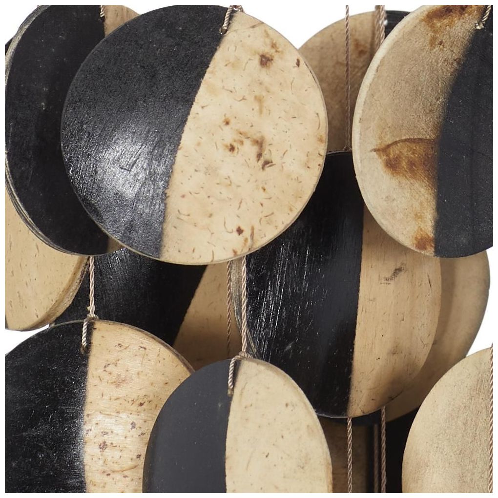 Image 7 Black Wood Coastal Windchime, 5" x 5" x 17" more views