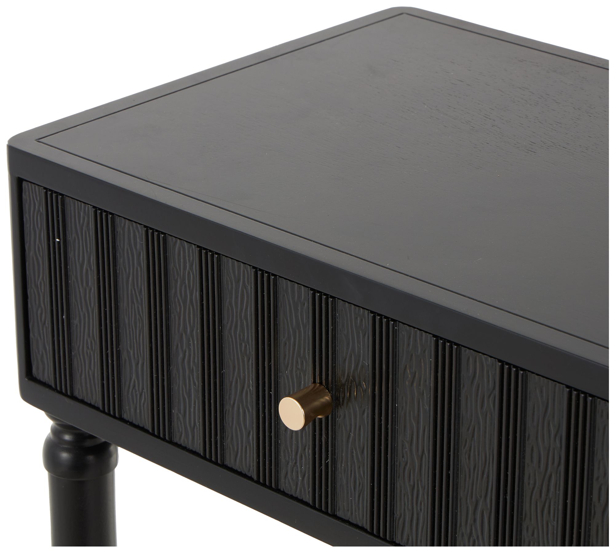 Image 3 Black Wood Contemporary Console Table, 36" x 14" x 30" more views