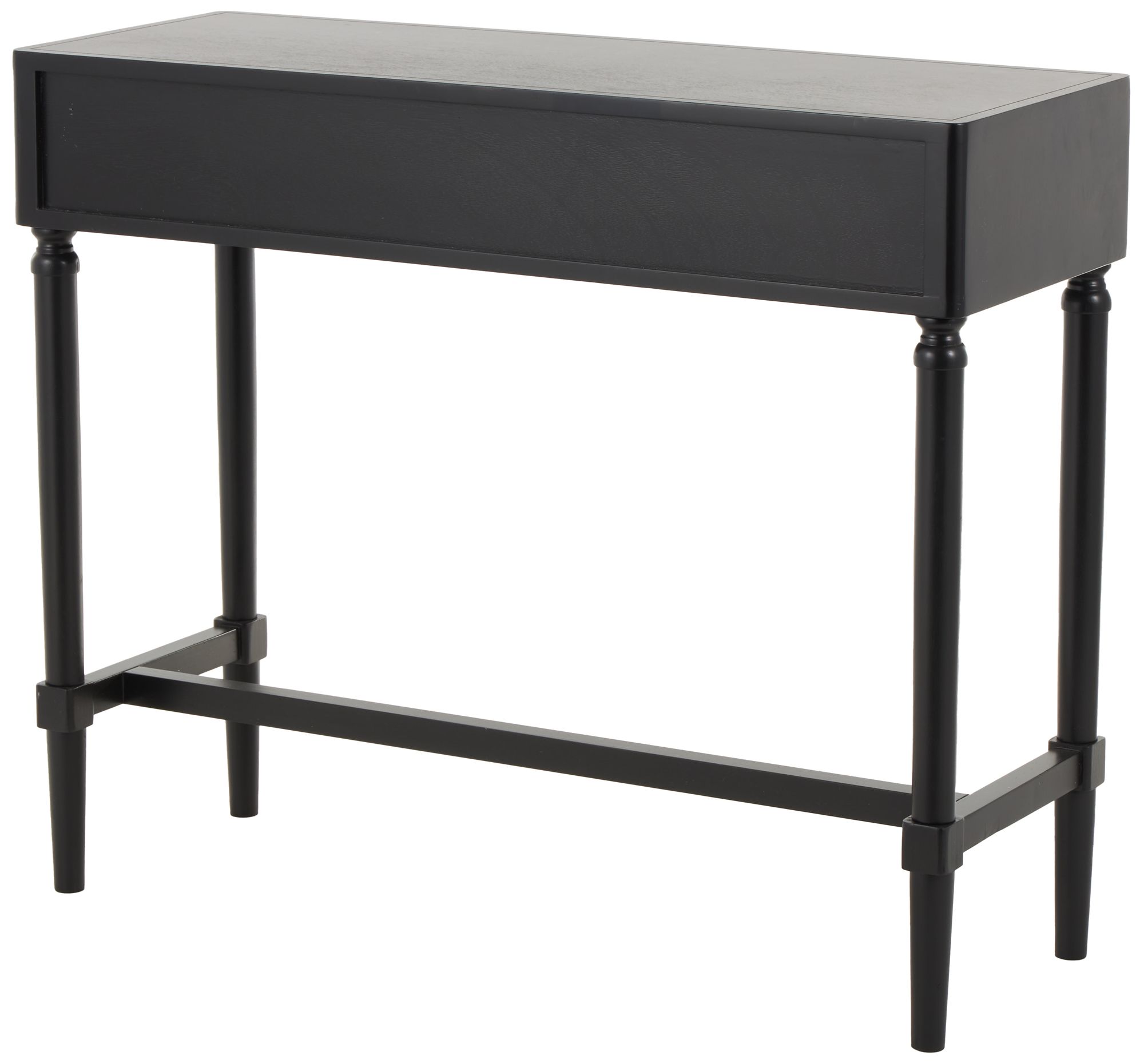 Image 5 Black Wood Contemporary Console Table, 36" x 14" x 30" more views