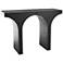 Black Wood Contemporary Console Table, 45" x 15" x 32"