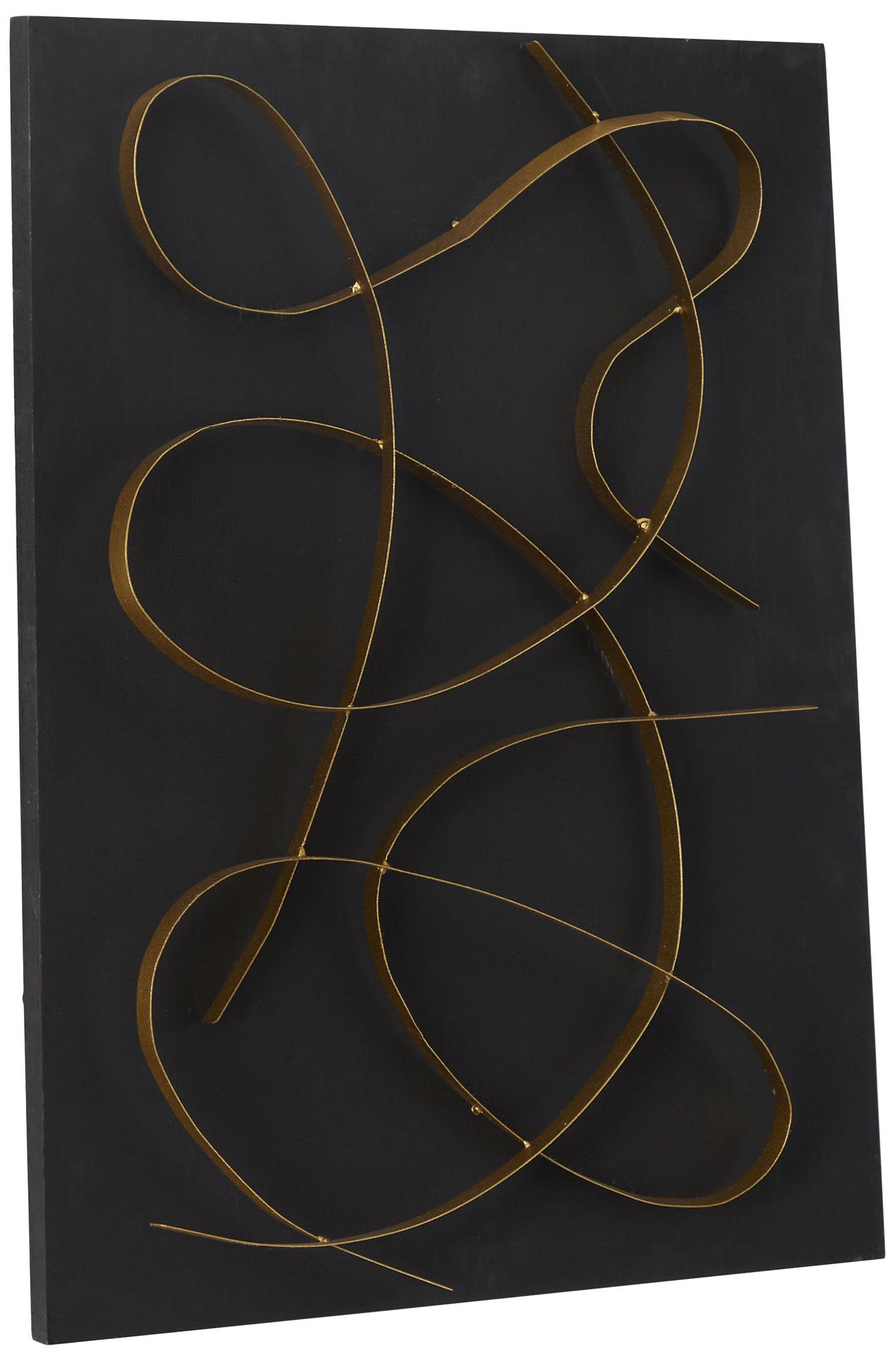 Image 5 Black Wood Contemporary Wall Decor, 24" x 3" x 32" more views