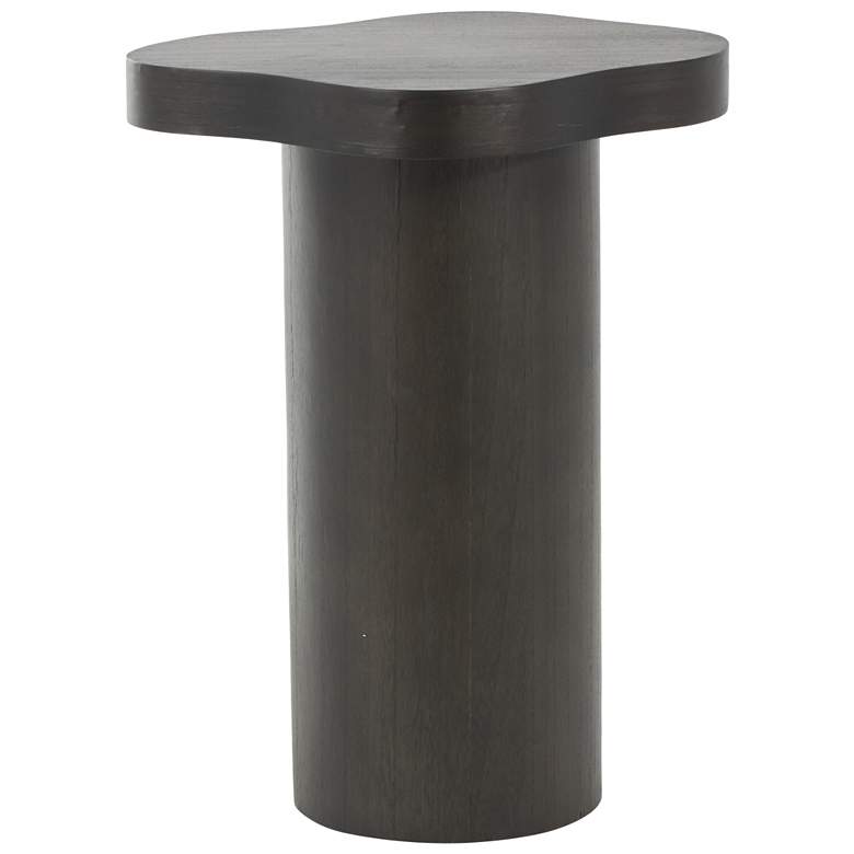 Image 1 Black Wood Modern Accent Table, 15" x 15" x 23"