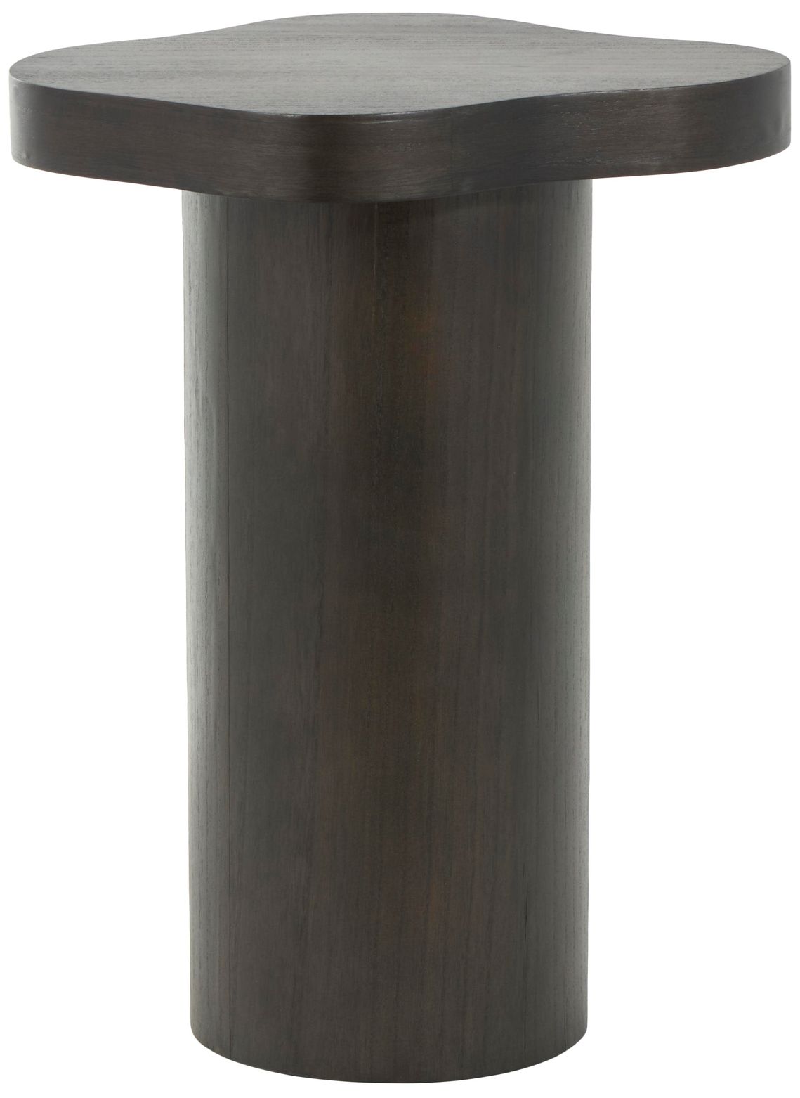 Image 5 Black Wood Modern Accent Table, 15" x 15" x 23" more views