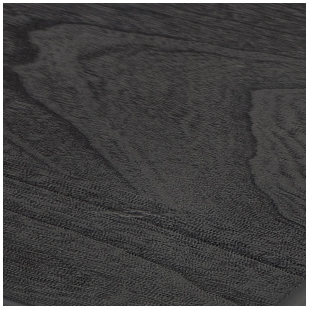 Black Wood Modern Accent Table, 16" x 16" x 20"