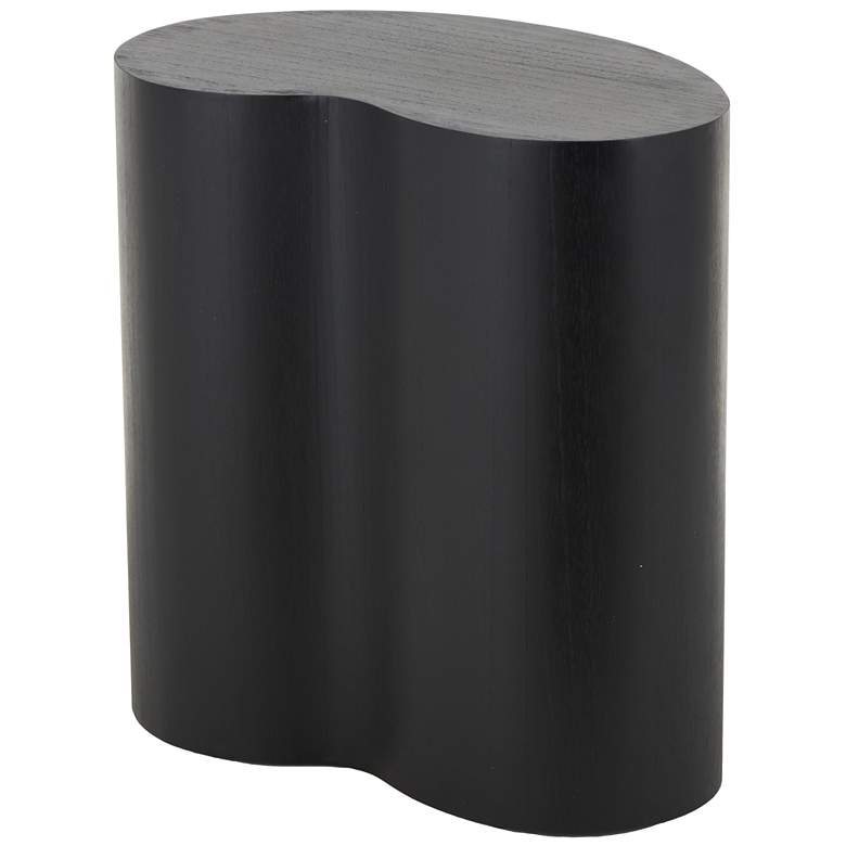 Image 1 Black Wood Modern Accent Table, 22" x 14" x 22"