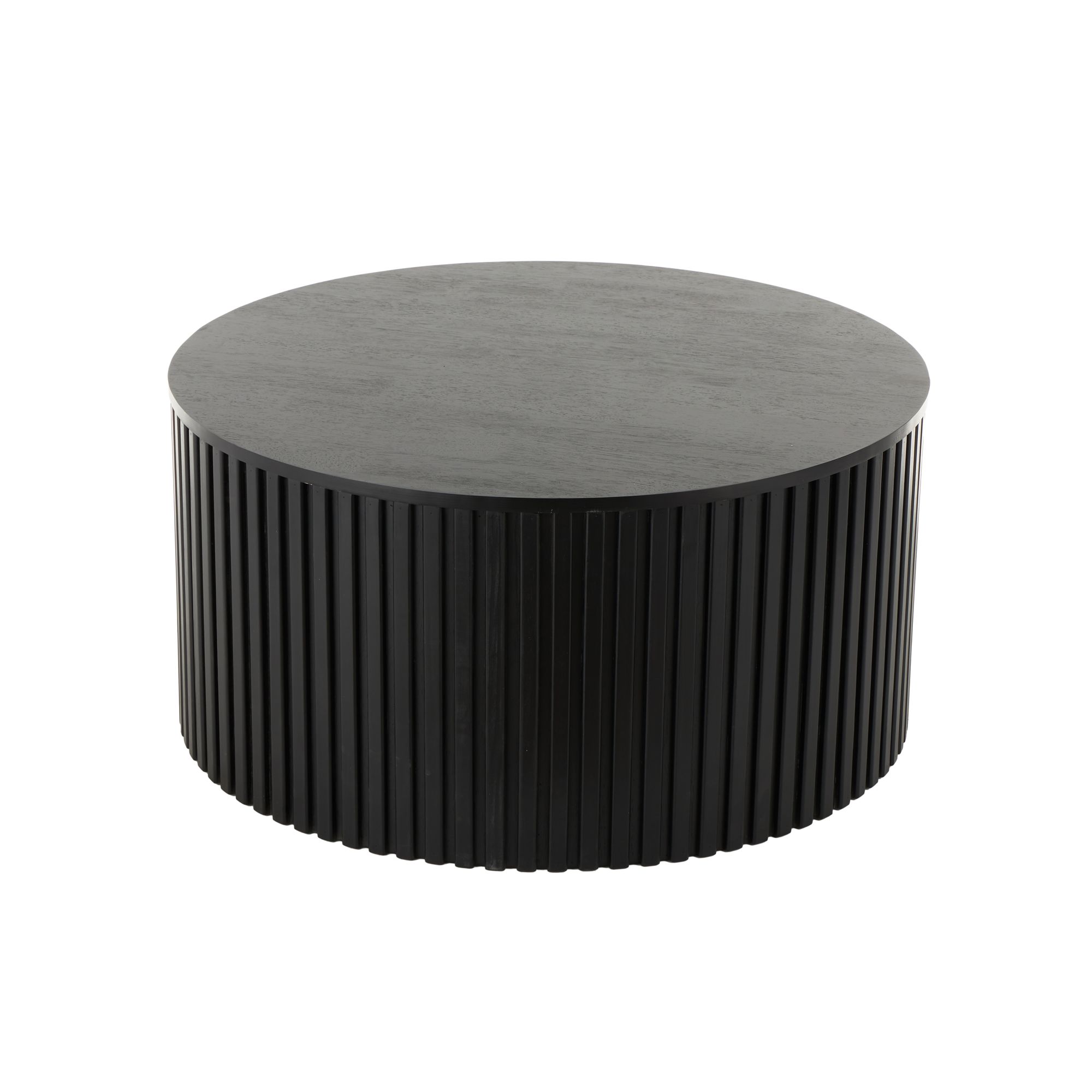 Image 5 Black Wood Modern Coffee Table, 32" x 32" x 16" more views