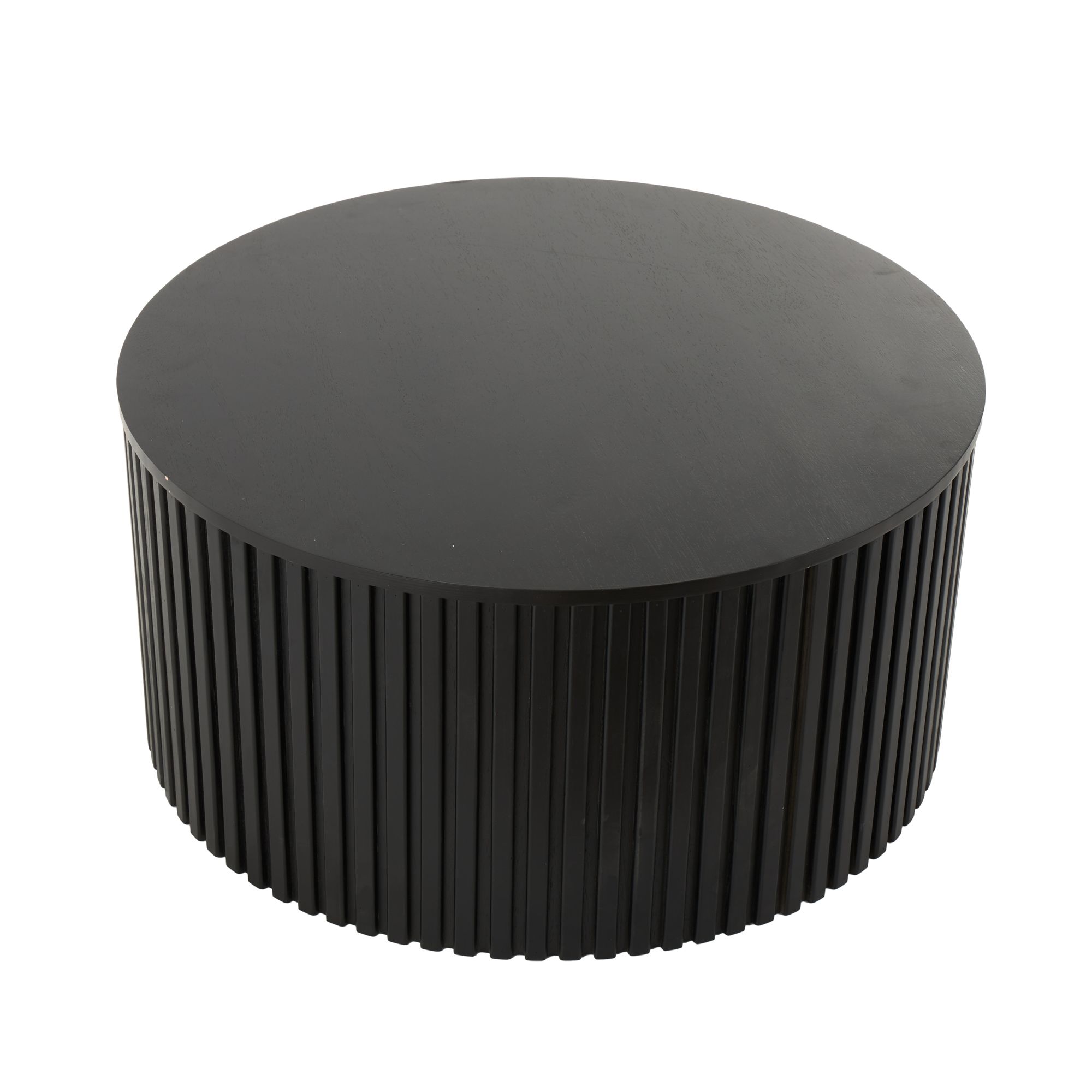 Image 6 Black Wood Modern Coffee Table, 32" x 32" x 16" more views
