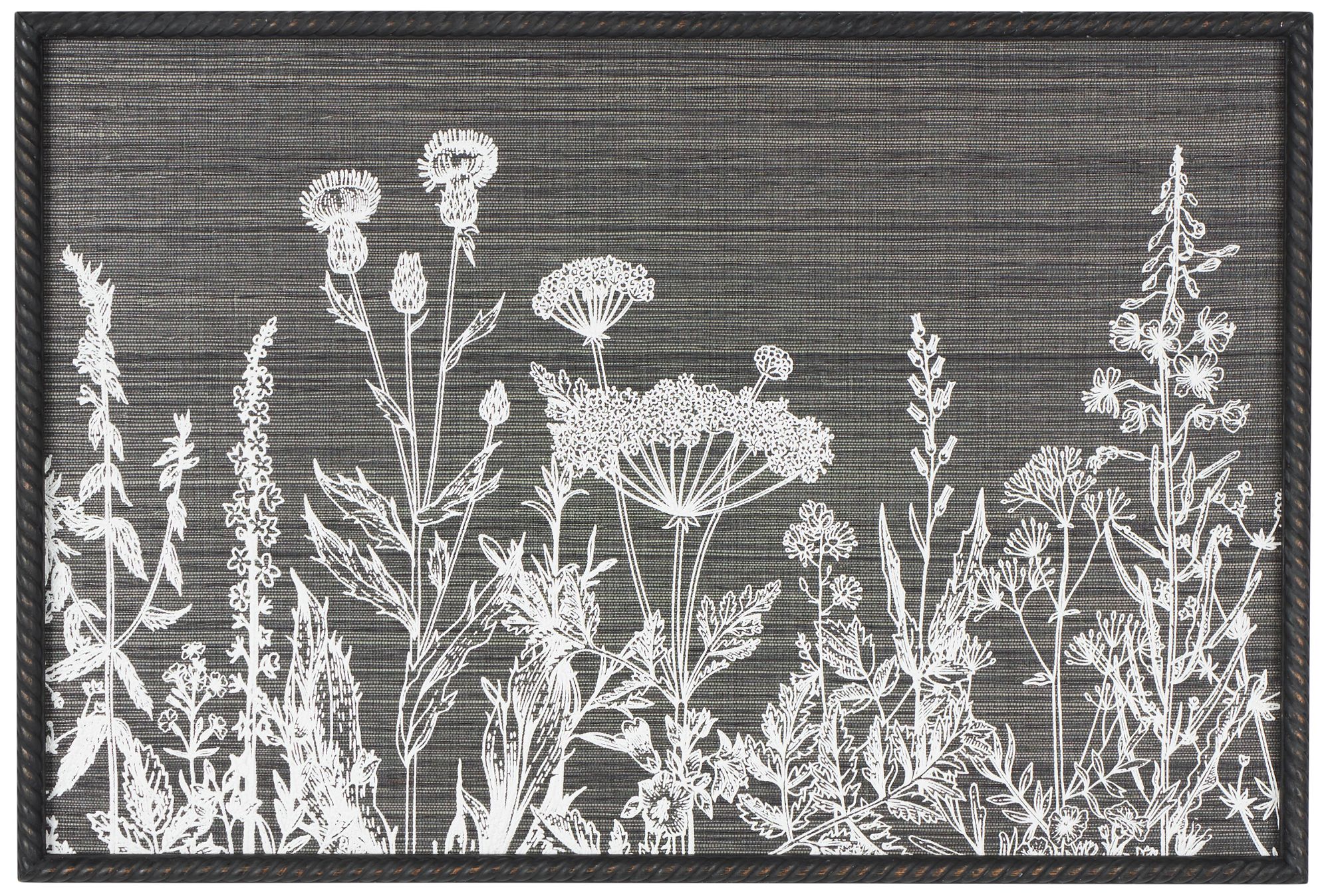 Image 2 Black Wood Modern Framed Wall Art, 36" x 2" x 25"