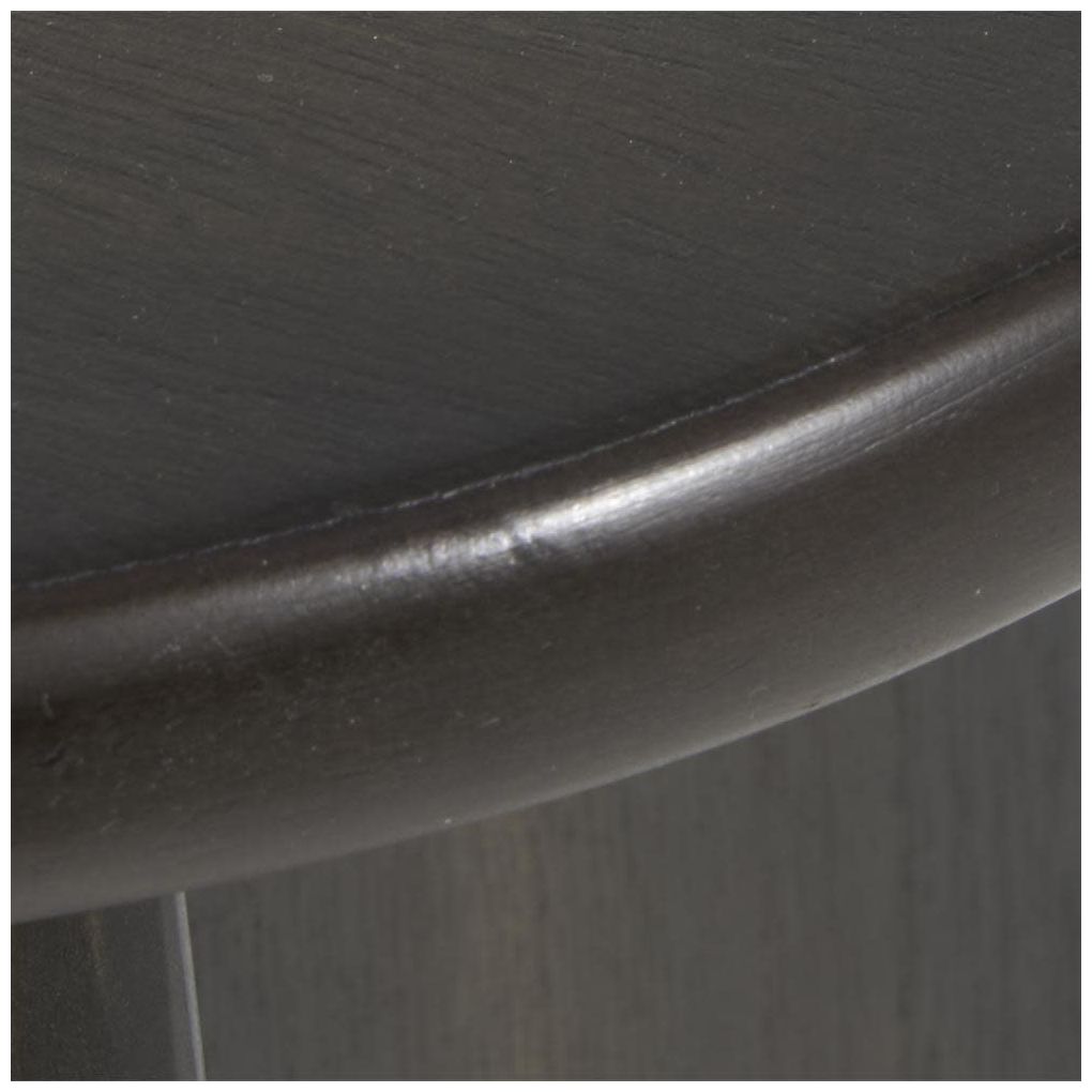 Black Wood Traditional Accent Table, S/2 24", 21"H