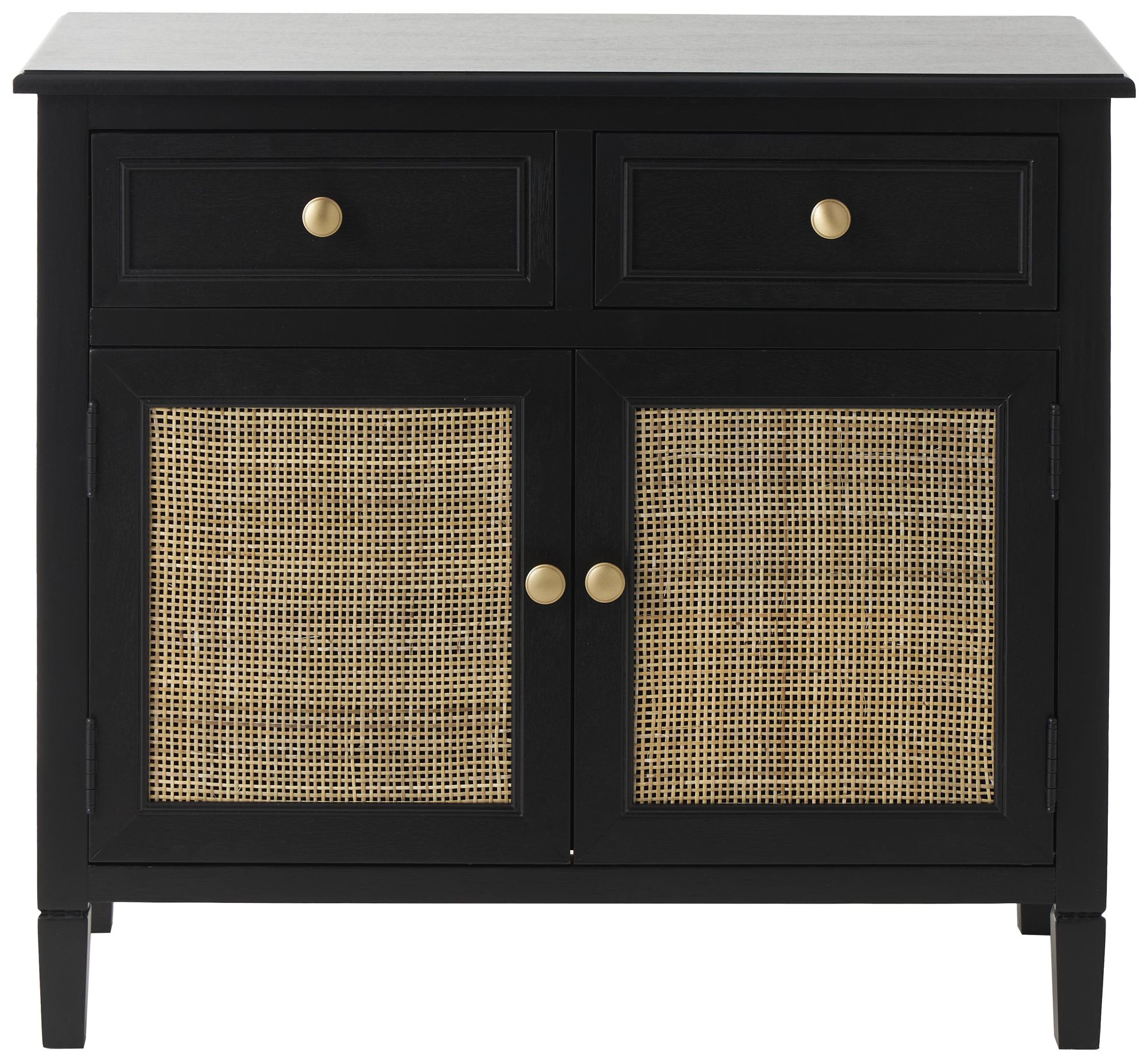 Image 6 Black Wood Traditional Cabinet, 30" x 13" x 26" more views