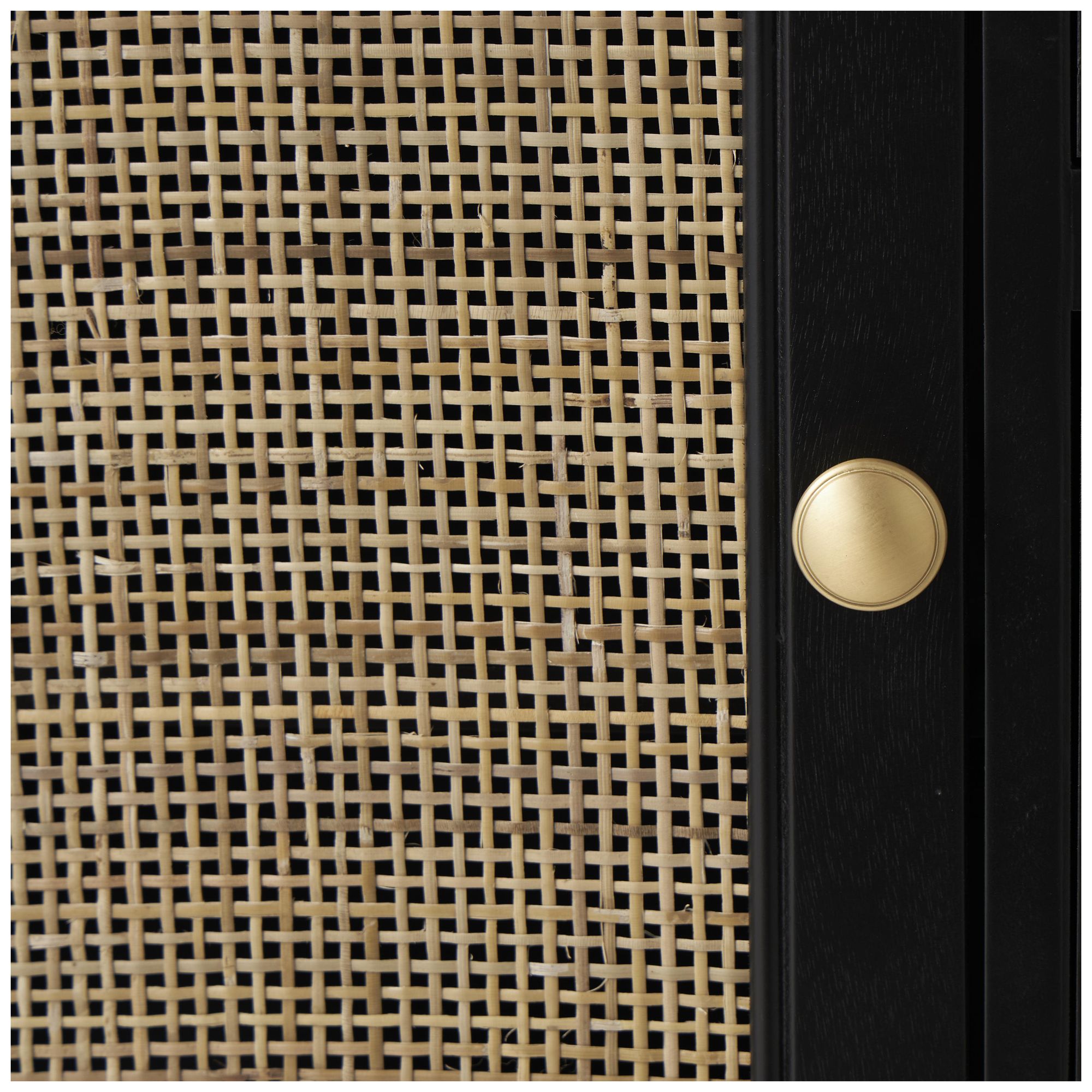 Image 4 Black Wood Traditional Cabinet, 30" x 13" x 26" more views