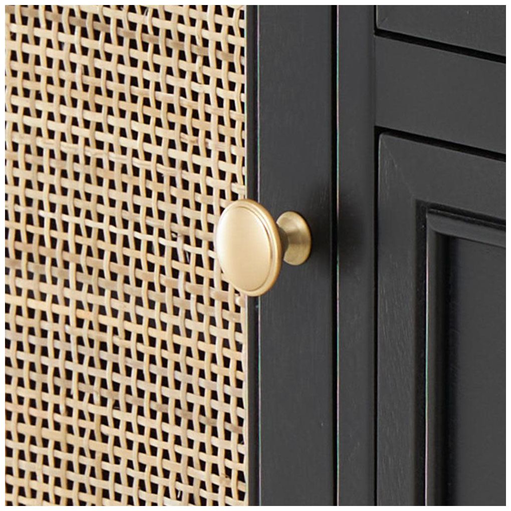 Black Wood Traditional Cabinet, 30" x 13" x 26"