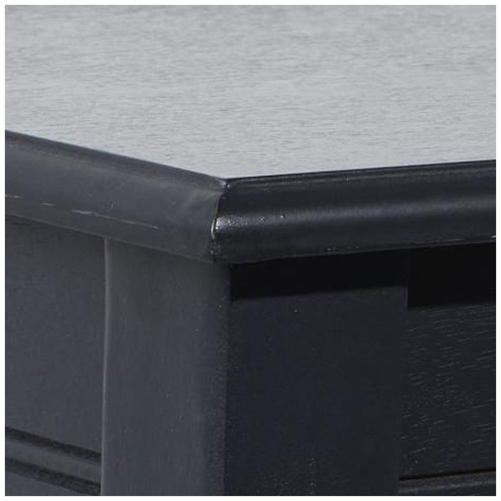 Image 7 Black Wood Traditional Console Table, 32" x 12" x 32" more views