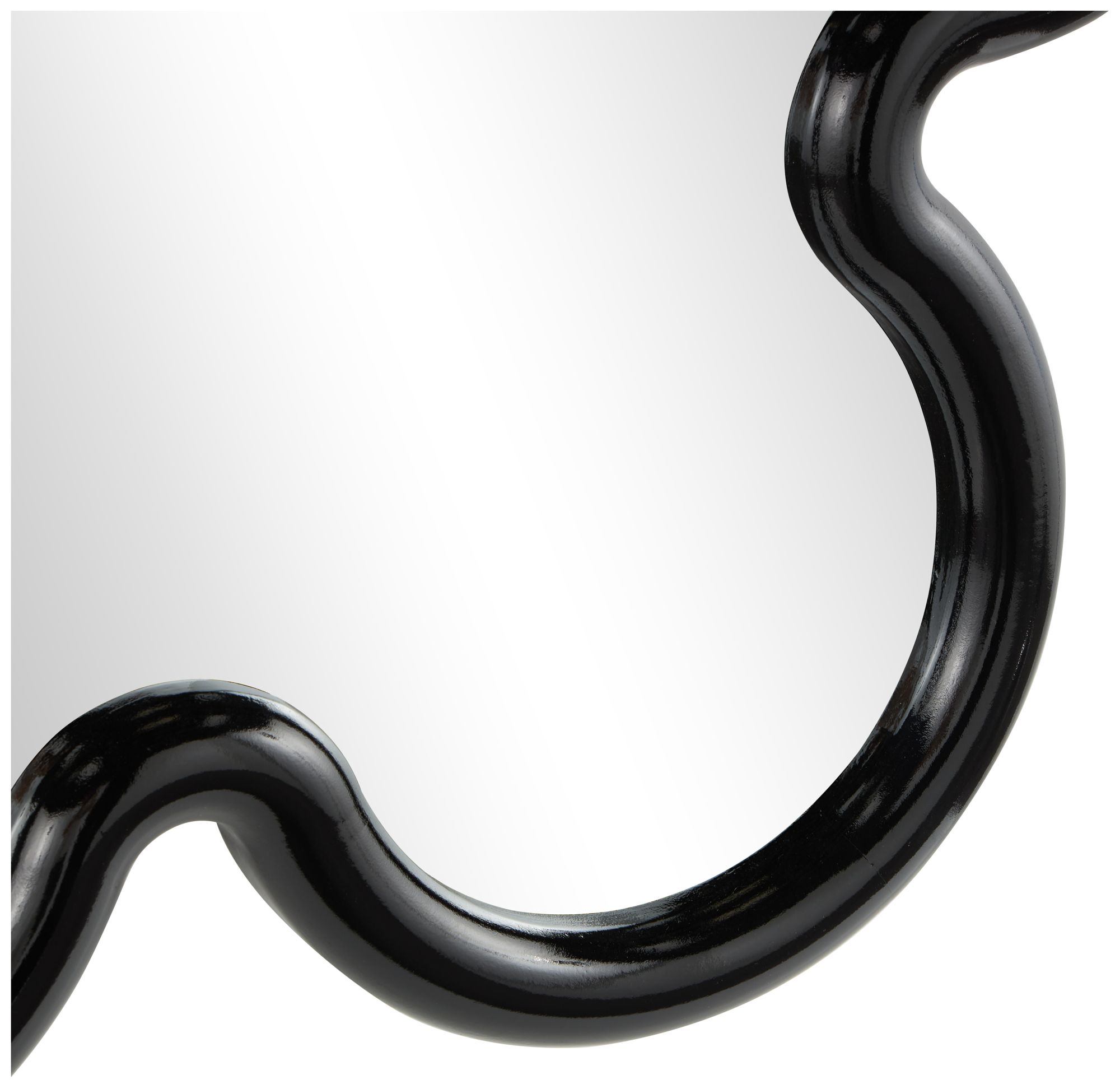 Image 3 Black Wood Traditional Wall Mirror, 32" x 2" x 32" more views