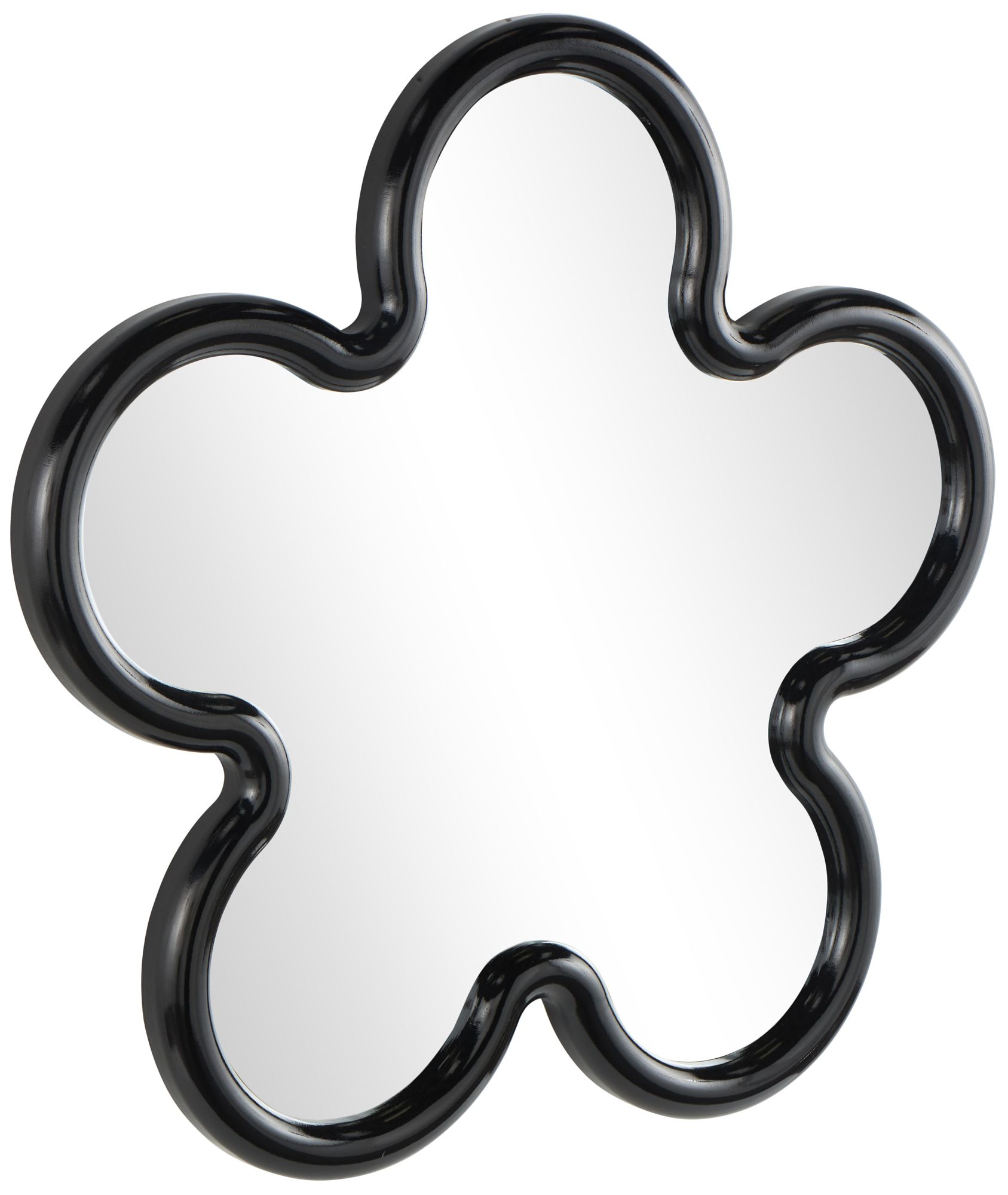 Image 6 Black Wood Traditional Wall Mirror, 32" x 2" x 32" more views