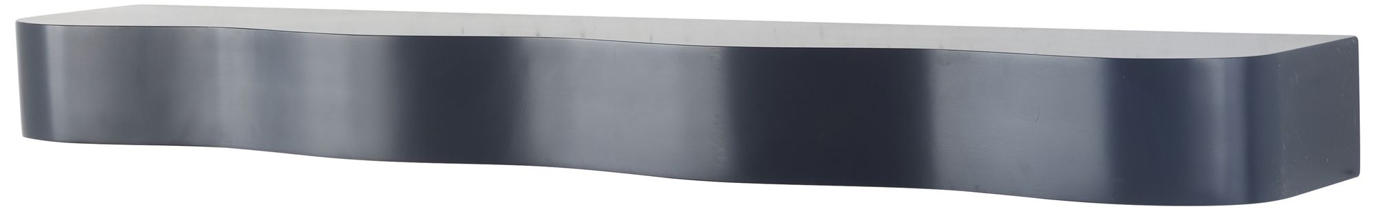 Image 2 Black Wood Traditional Wall Shelf, 48" x 8" x 4"