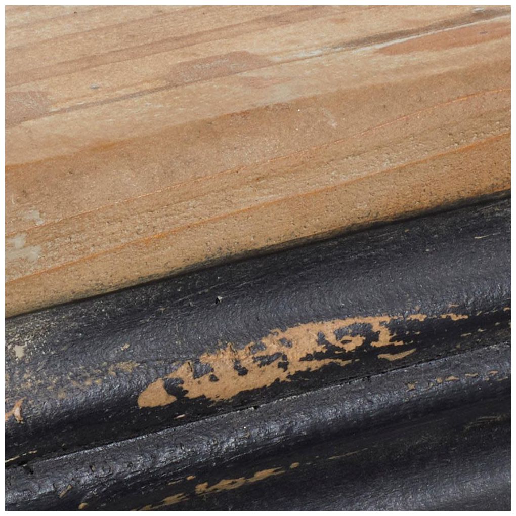 Black Wood Vintage Console Table, 59" x 18" x 31"