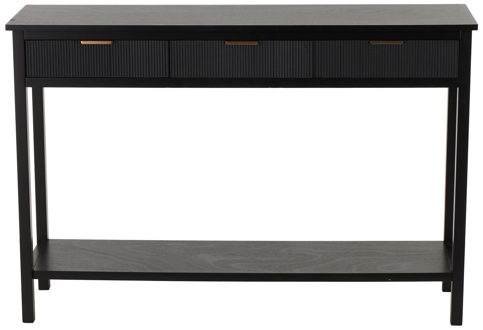 Image 6 Black Wooden Contemporary Console Table, 47" x 13" x 32" more views