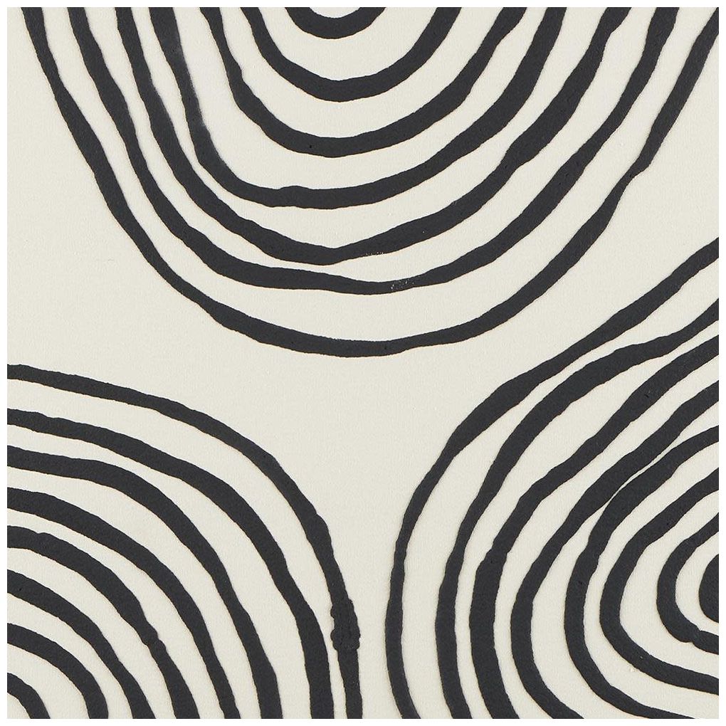 Black Wooden Contemporary Framed Wall Art, 33" x 2" x 49"