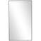 Black Wooden Contemporary Wall Mirror, 18" x 1" x 32"