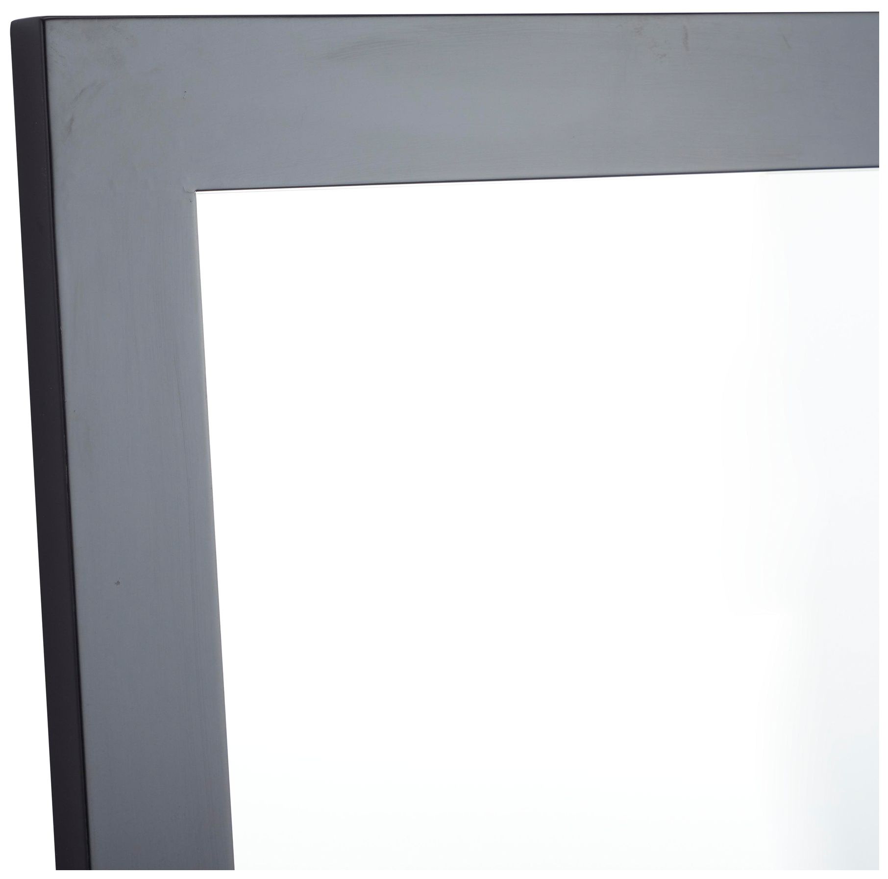 Image 3 Black Wooden Contemporary Wall Mirror, 24" x 1" x 36" more views