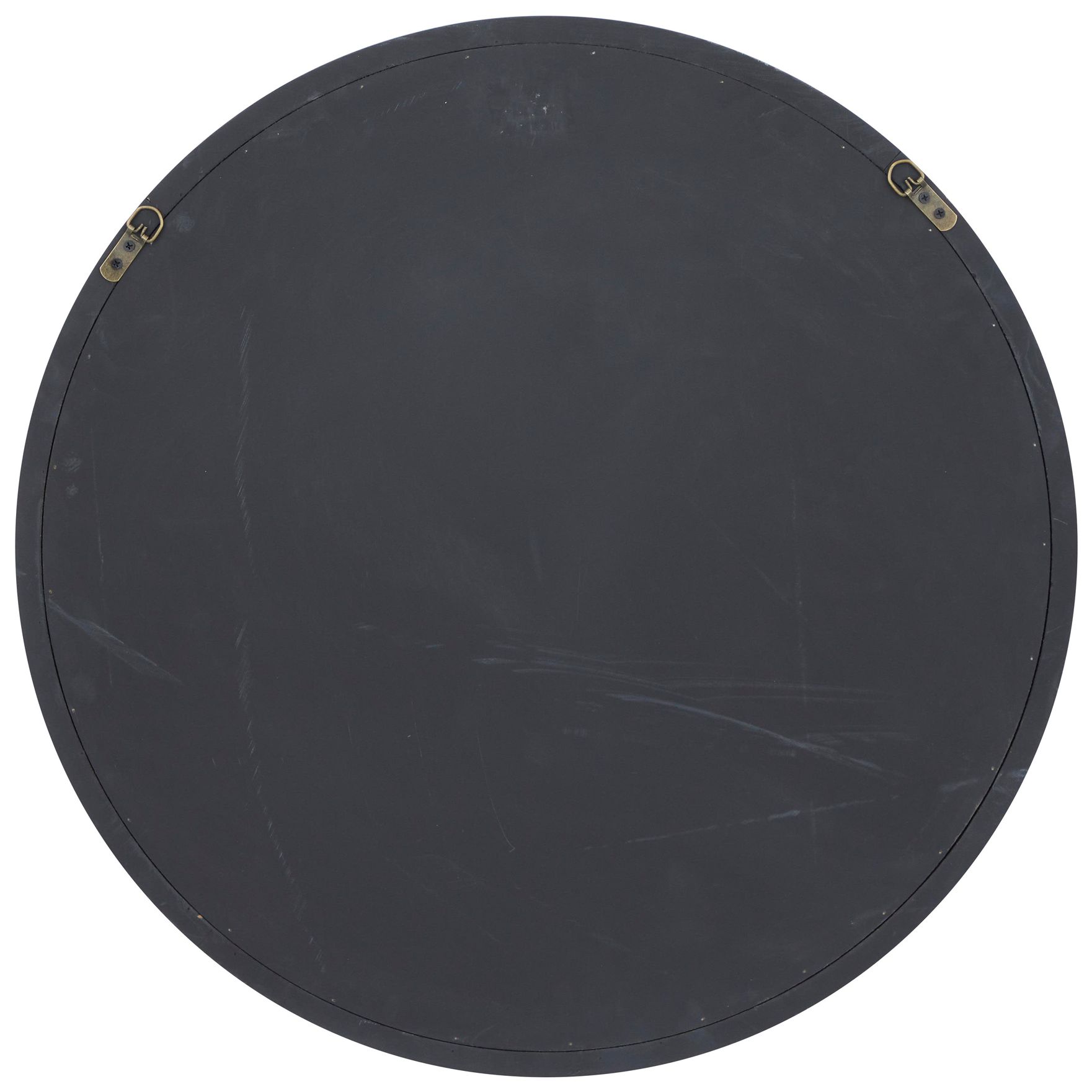 Image 4 Black Wooden Contemporary Wall Mirror, 30" x 2" x 30" more views