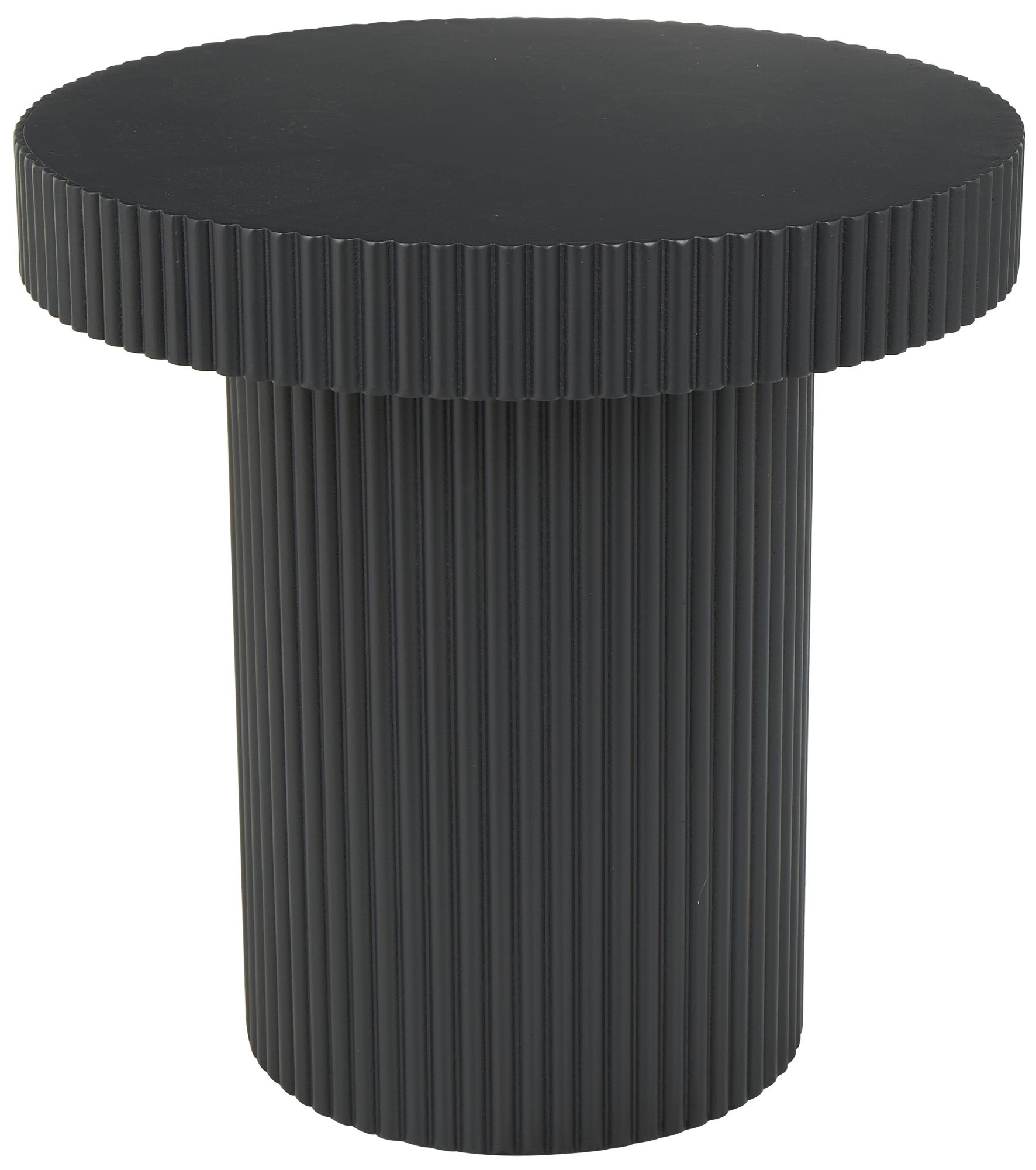 Image 5 Black Wooden Modern Accent Table, 20" x 20" x 20" more views