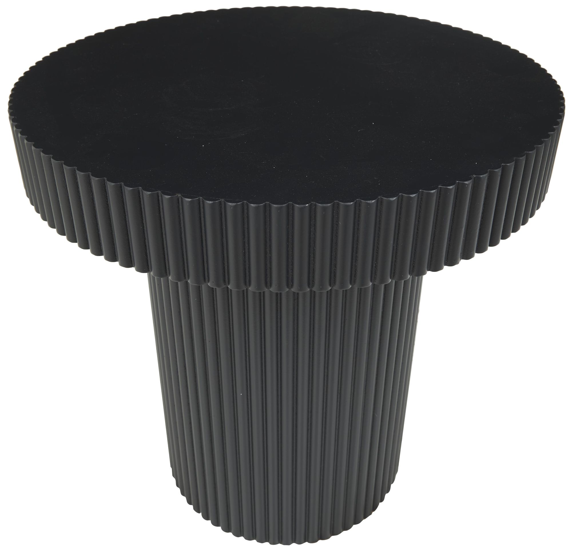 Image 6 Black Wooden Modern Accent Table, 20" x 20" x 20" more views