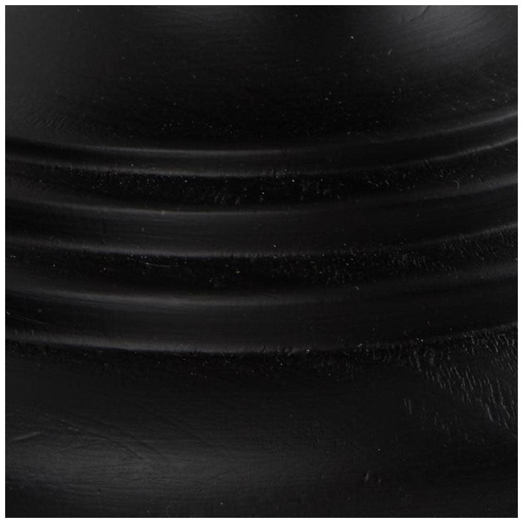 Black Wooden Modern Candle Holder, S/3 13", 11", 9"H