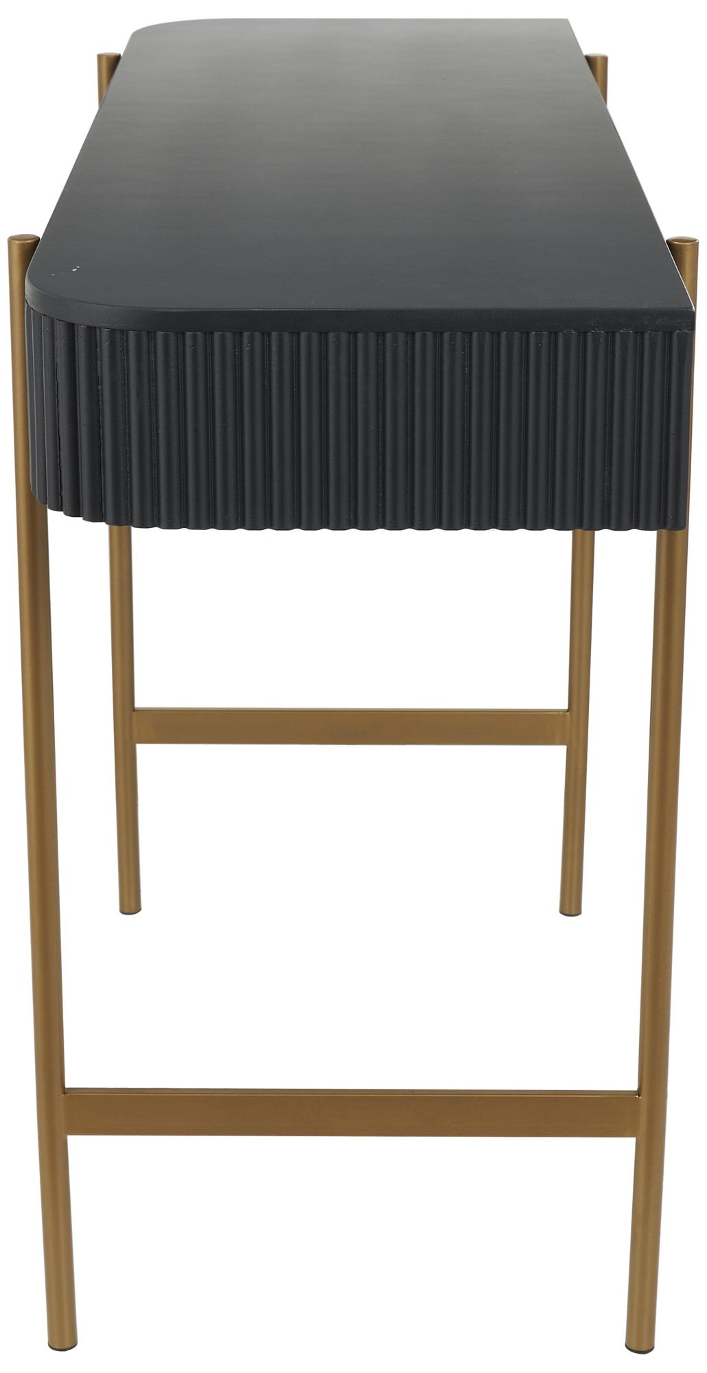 Image 6 Black Wooden Modern Console Table, 42" x 16" x 30" more views
