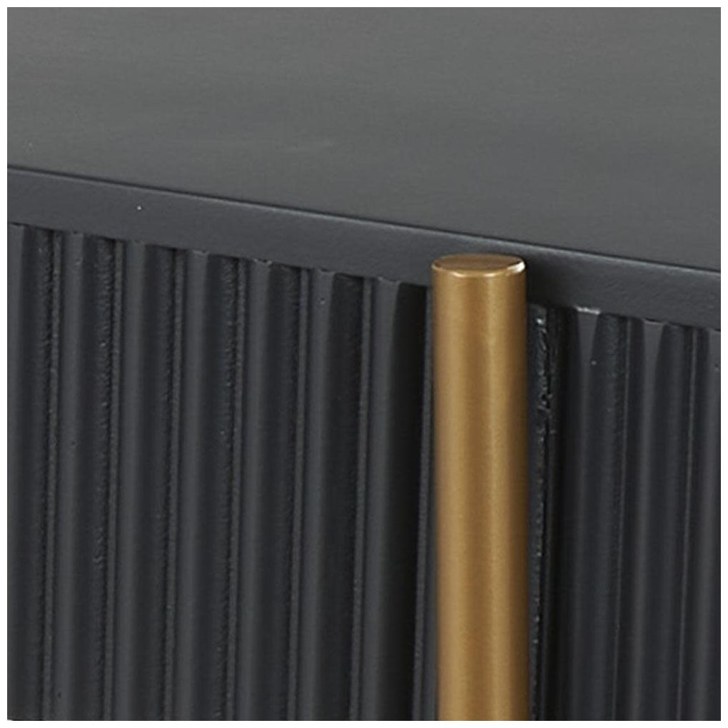 Black Wooden Modern Console Table, 42" x 16" x 30"