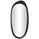 Black Wooden Modern Wall Mirror, 24" x 1" x 51"