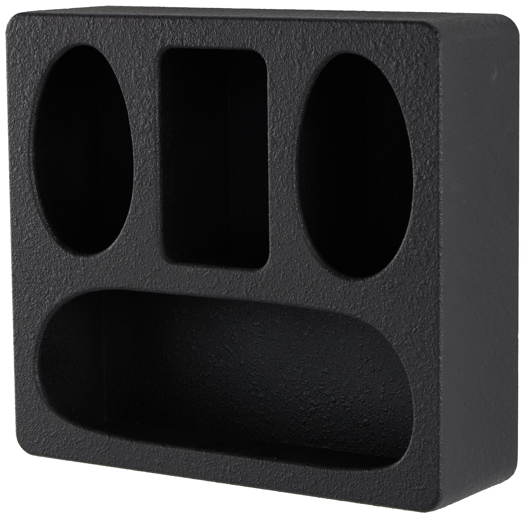 Image 2 Black Wooden Modern Wall Shelf, 16" x 5" x 14"