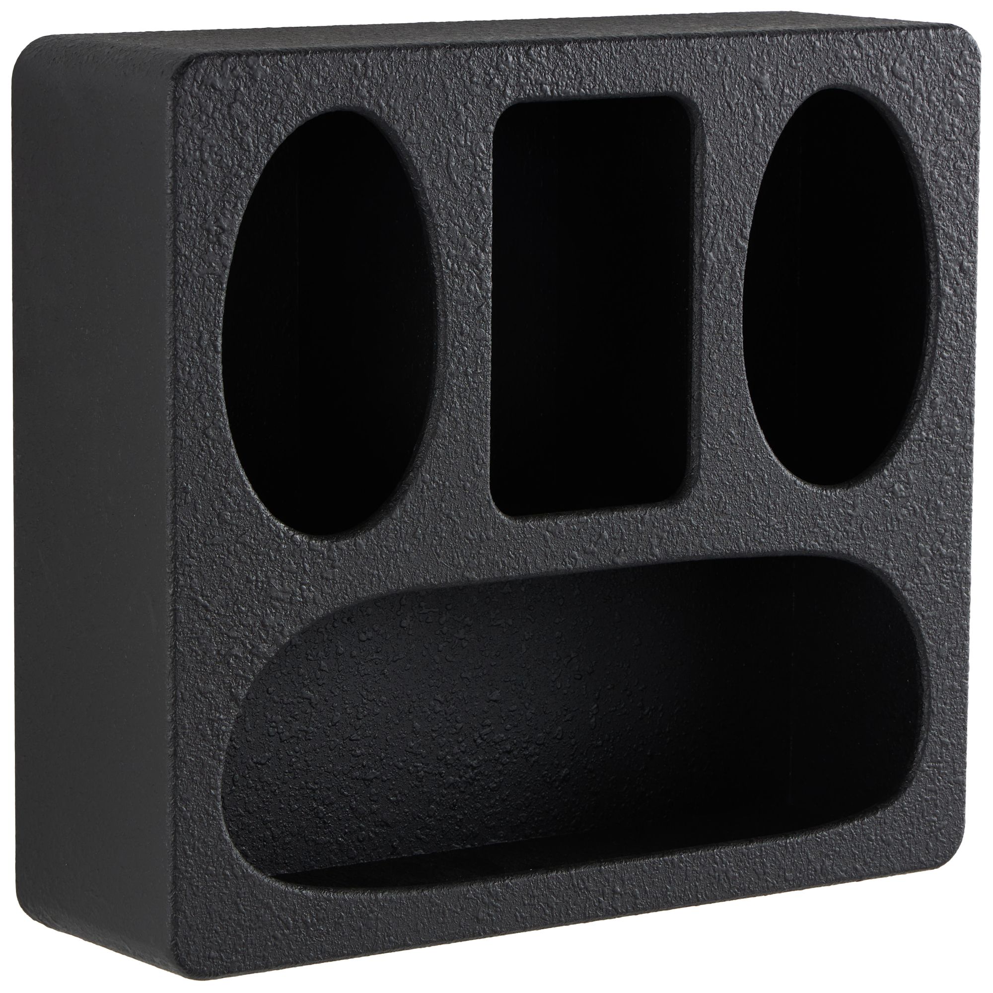 Image 6 Black Wooden Modern Wall Shelf, 16" x 5" x 14" more views