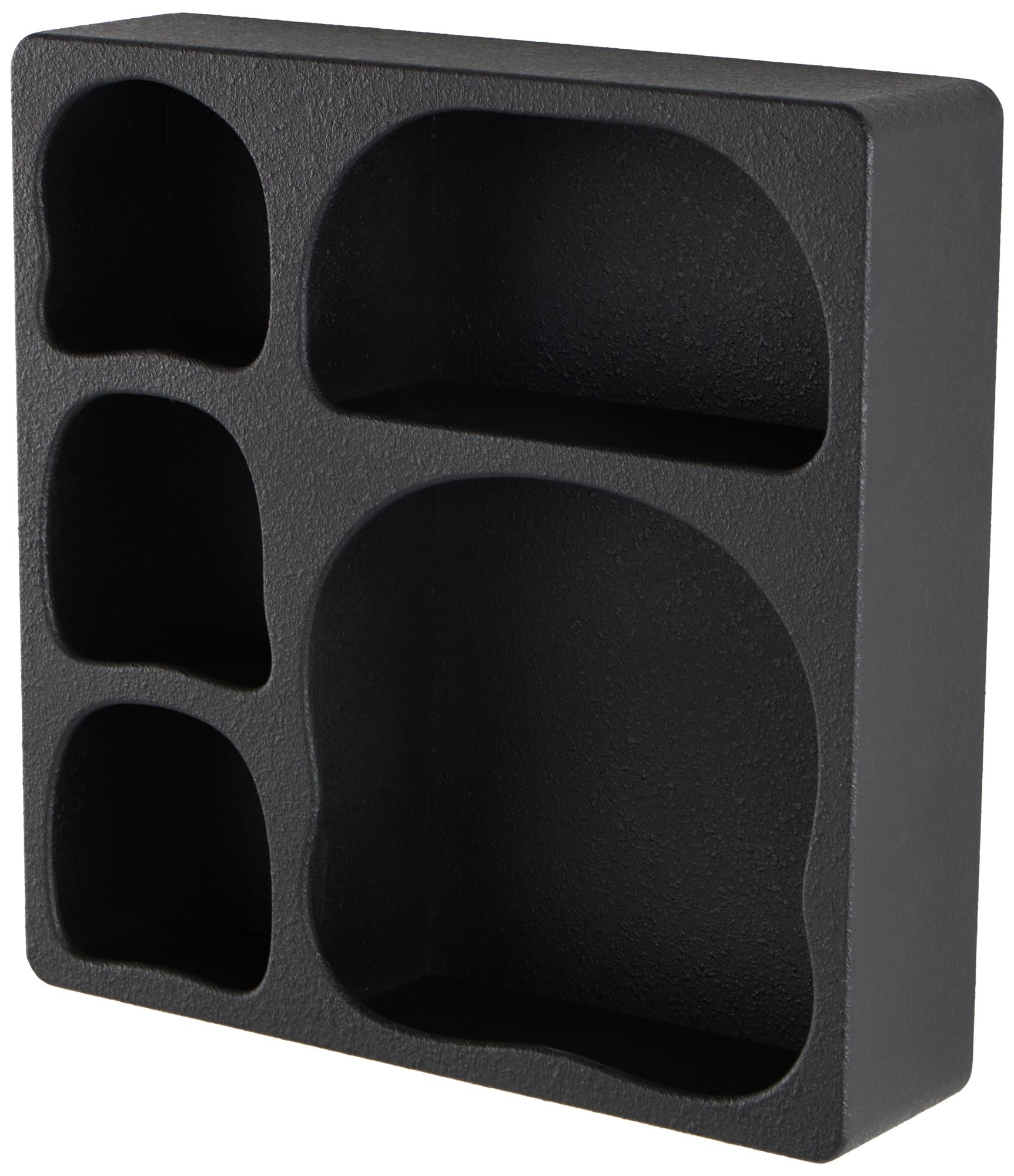 Image 2 Black Wooden Modern Wall Shelf, 19" x 5" x 19"