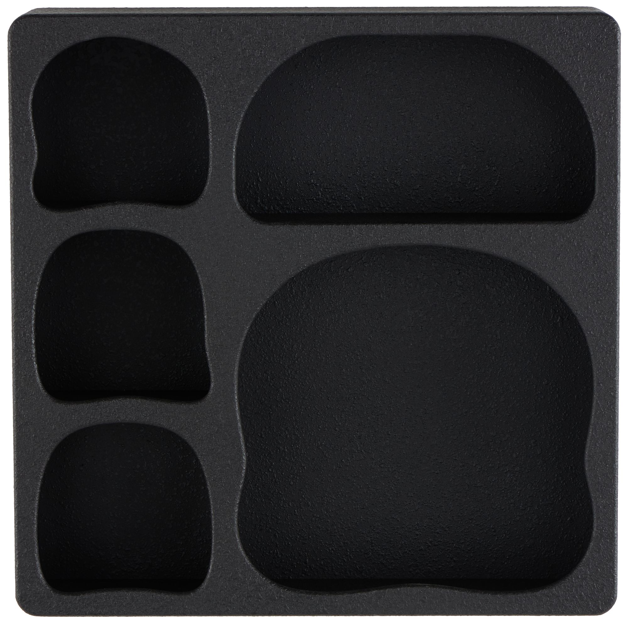 Image 6 Black Wooden Modern Wall Shelf, 19" x 5" x 19" more views