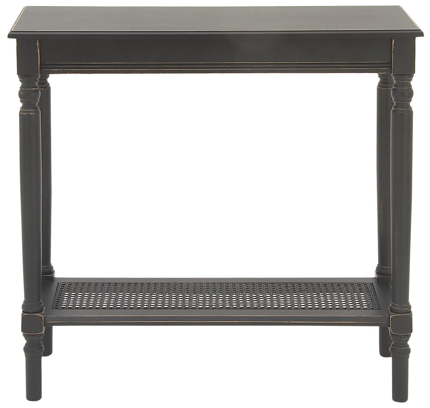 Image 4 Black Wooden Traditional Console Table, 31" x 12" x 32" more views