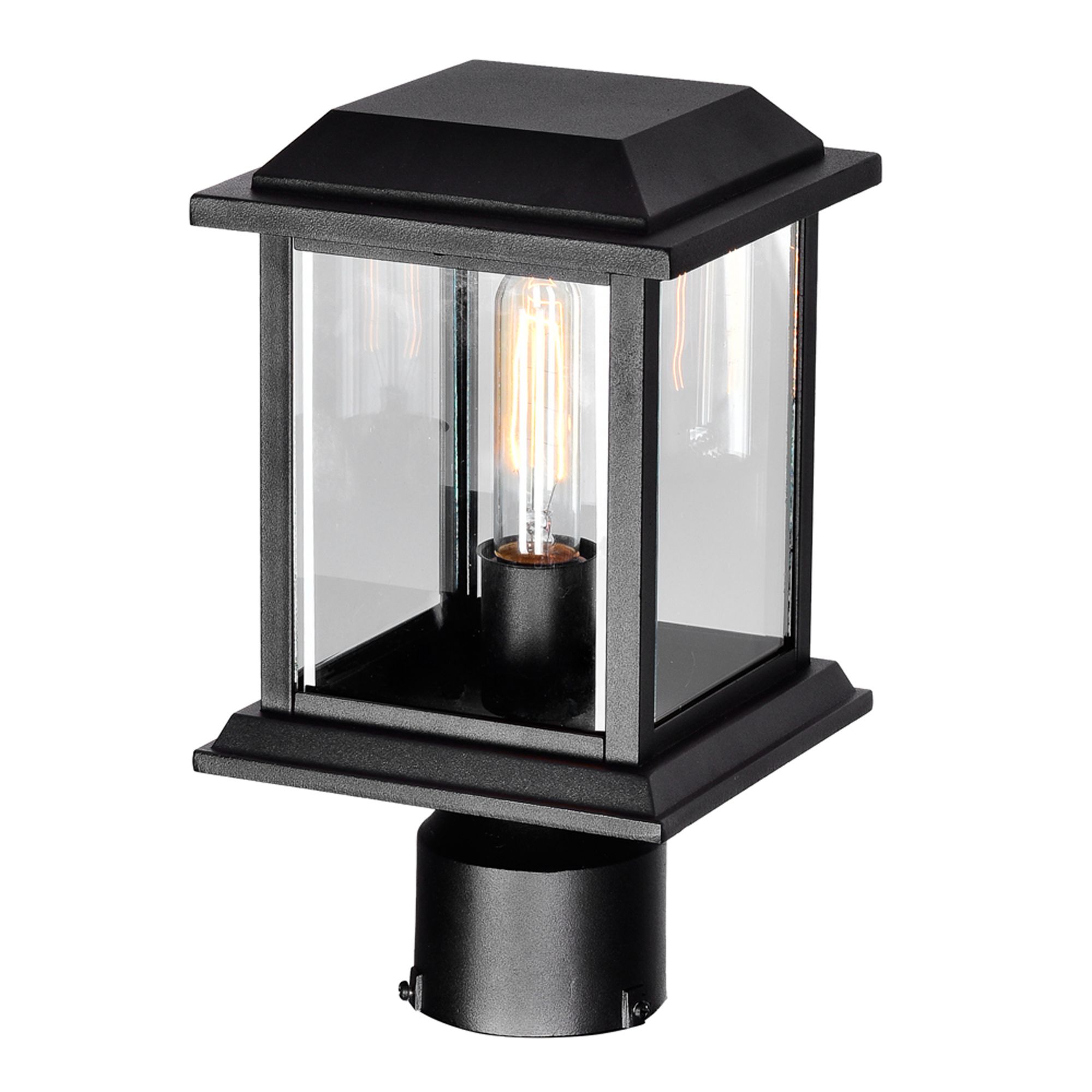 Image 5 Blackbridge 1 Light Outdoor Black Lantern Head more views