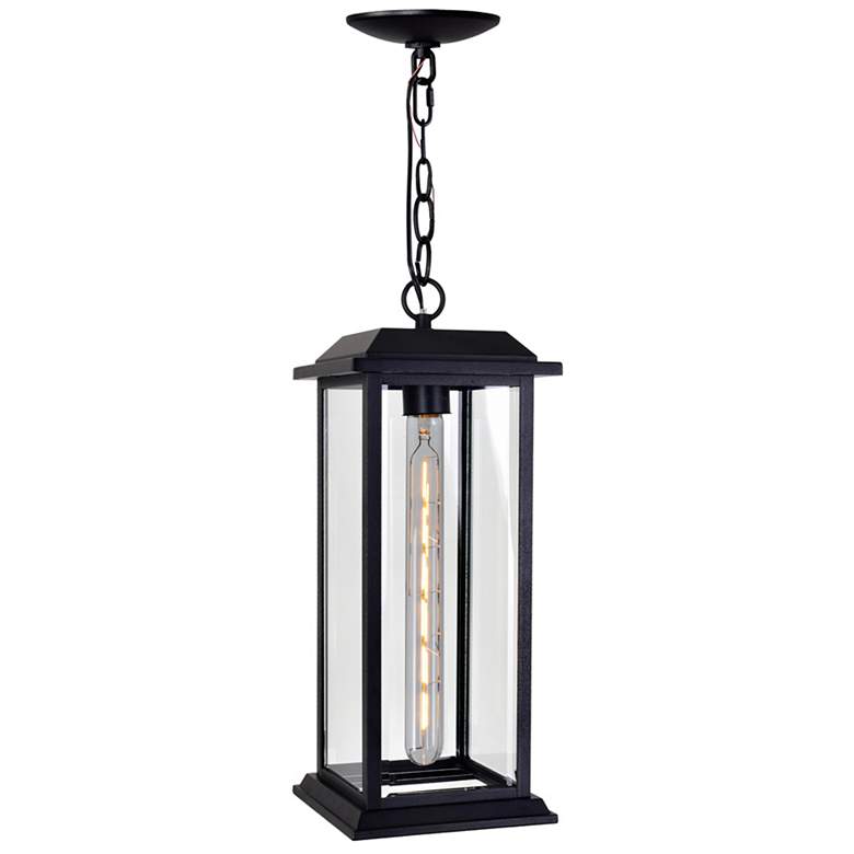 Image 1 Blackbridge 1 Light Outdoor Black Pendant