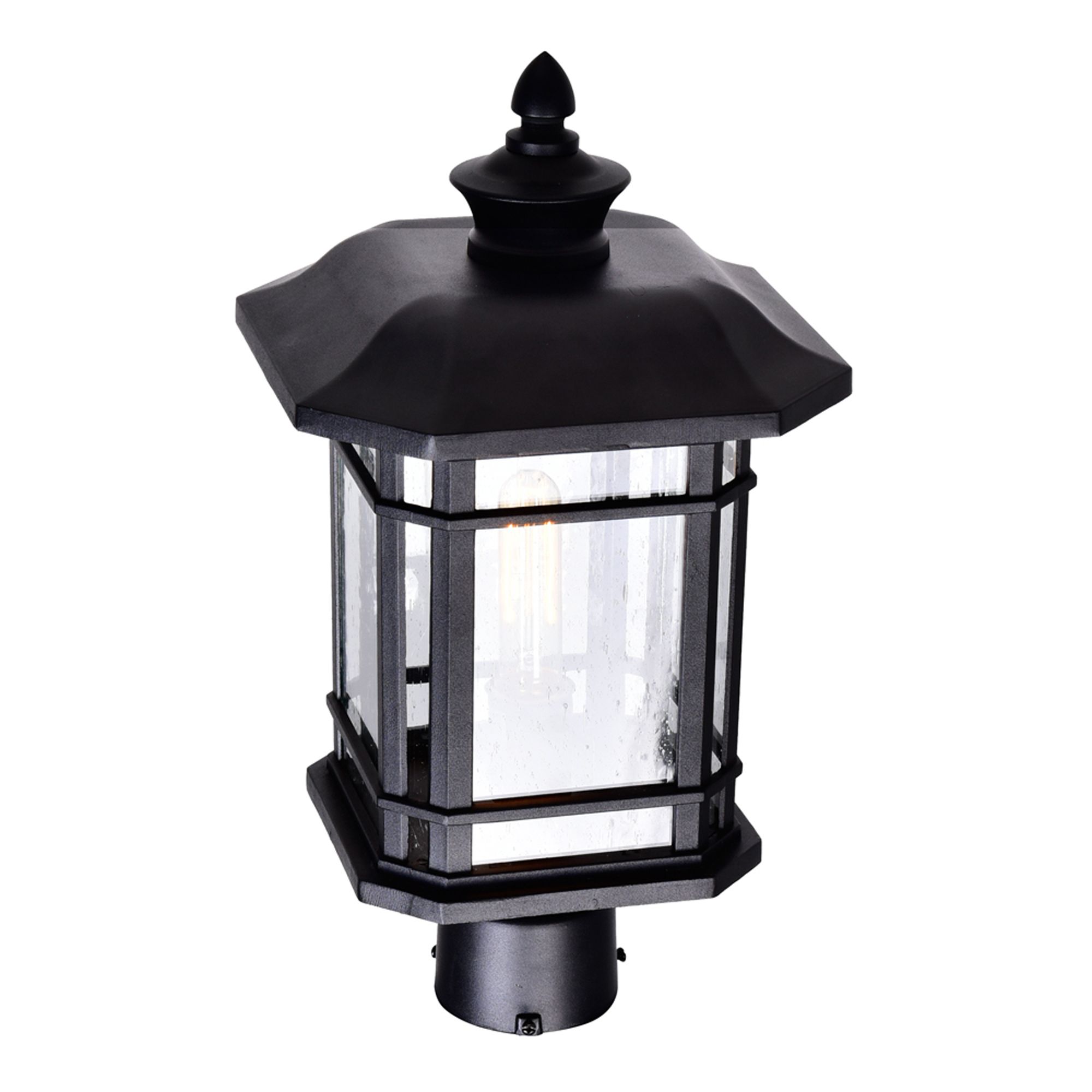 Image 4 Blackburn 1 Light Black Outdoor Lantern Head more views