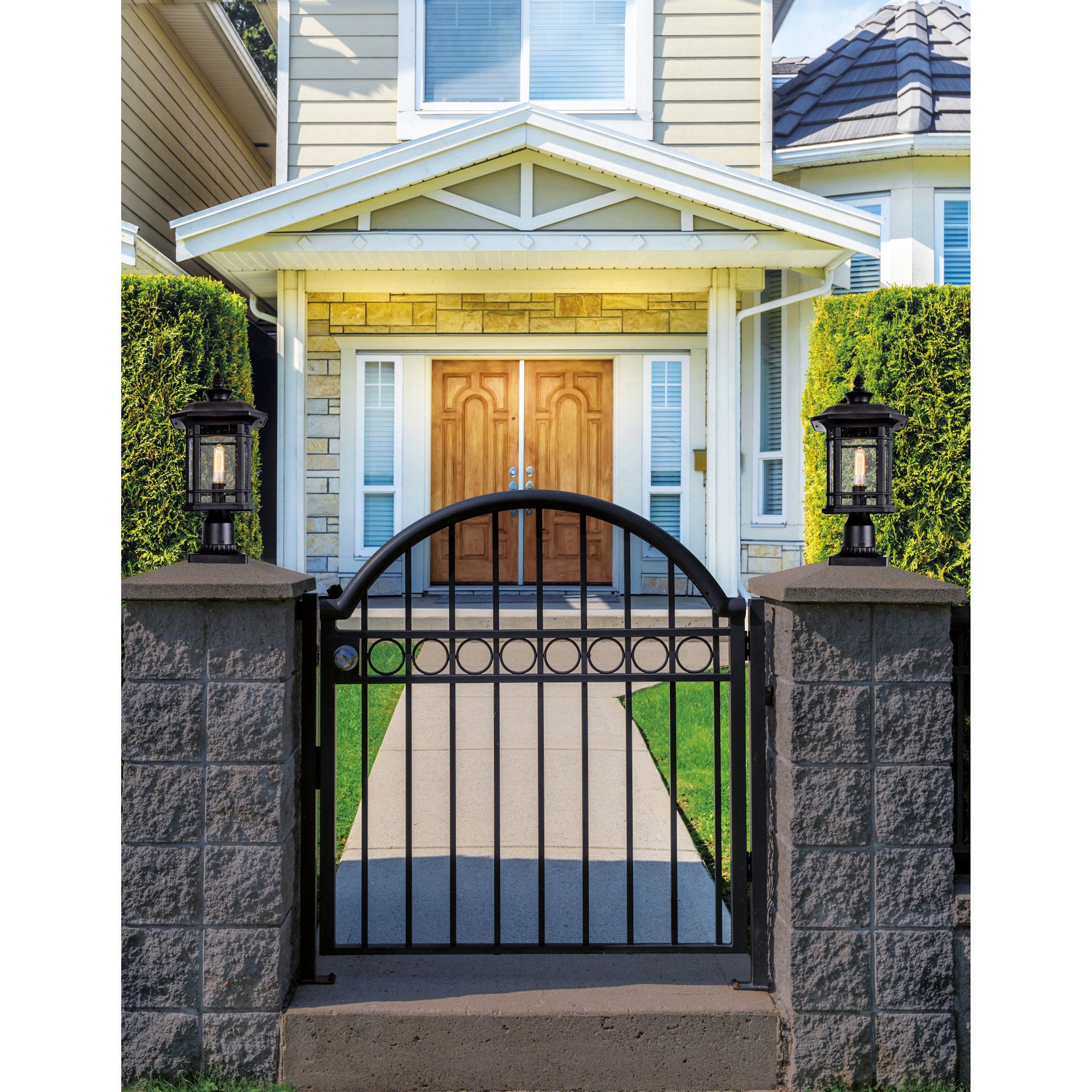 Image 7 Blackburn 1 Light Black Outdoor Lantern Head more views