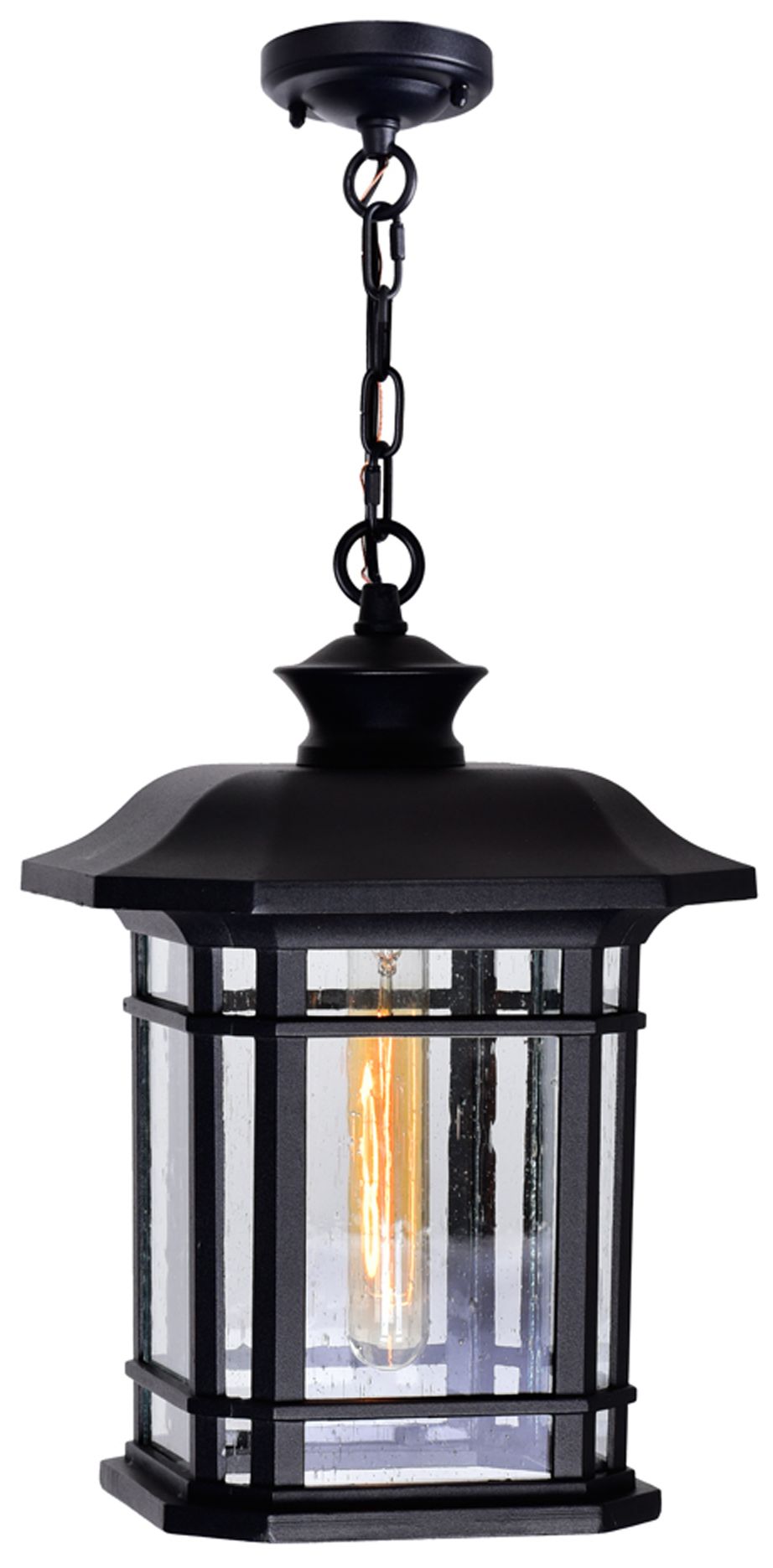 Blackburn 1 Light Black Outdoor Pendant
