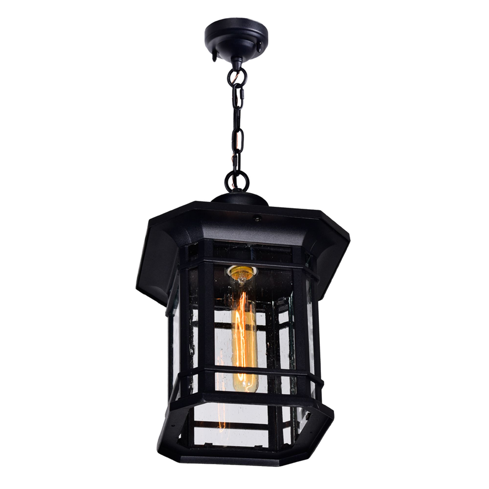 Image 2 Blackburn 1 Light Black Outdoor Pendant more views