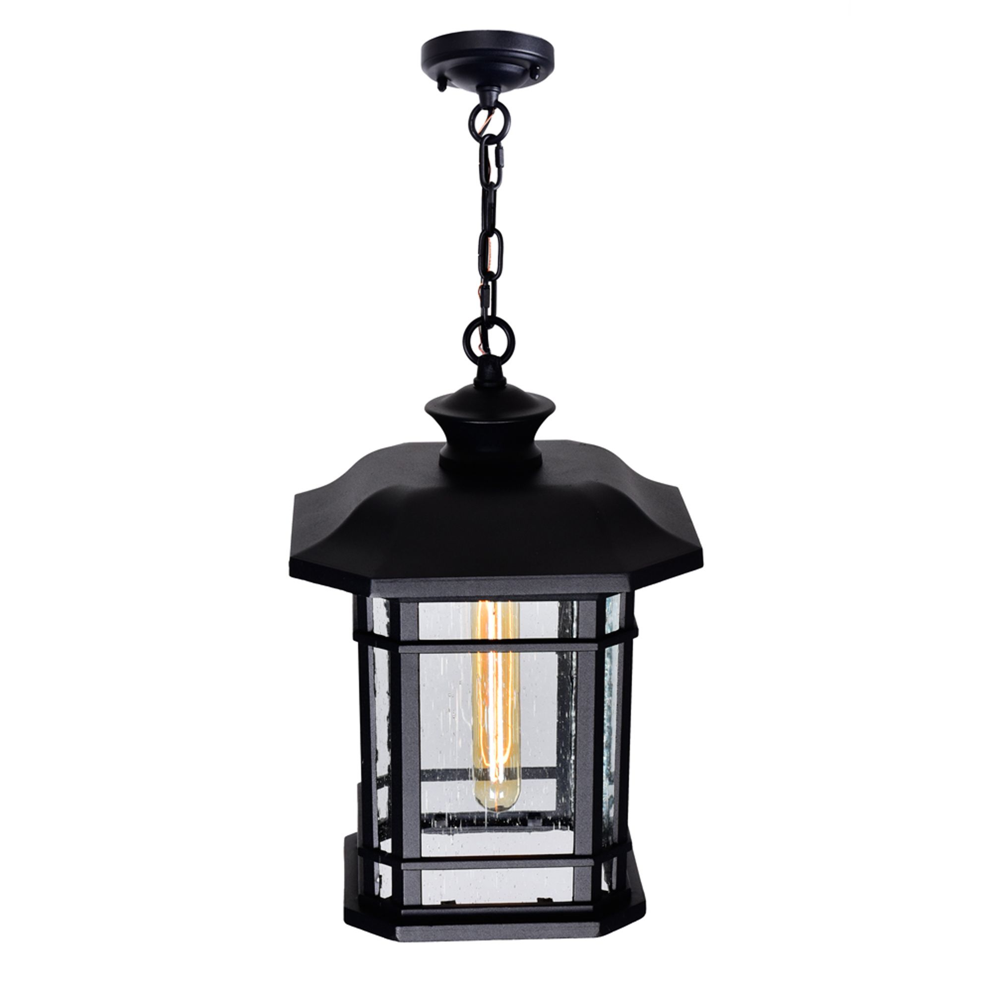 Image 5 Blackburn 1 Light Black Outdoor Pendant more views