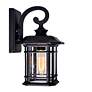 1_Blackburn 13" High Black Outdoor Lantern Wall Light