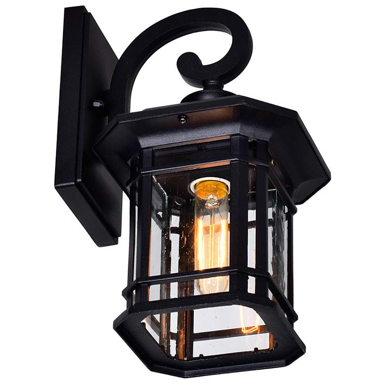 Image 3 Blackburn 13" High Black Outdoor Lantern Wall Light more views