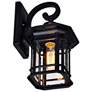 3_Blackburn 13" High Black Outdoor Lantern Wall Light more views