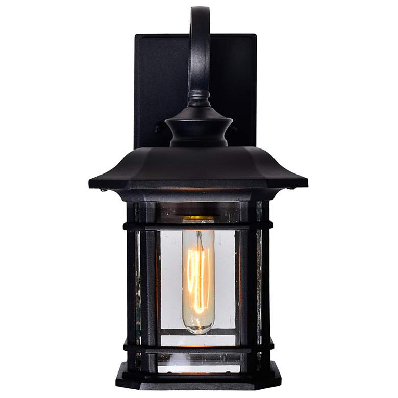 Image 5 Blackburn 13" High Black Outdoor Lantern Wall Light more views