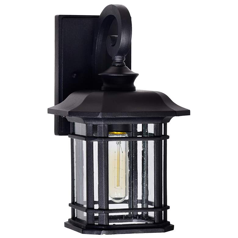 Image 6 Blackburn 13" High Black Outdoor Lantern Wall Light more views