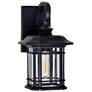 6_Blackburn 13" High Black Outdoor Lantern Wall Light more views